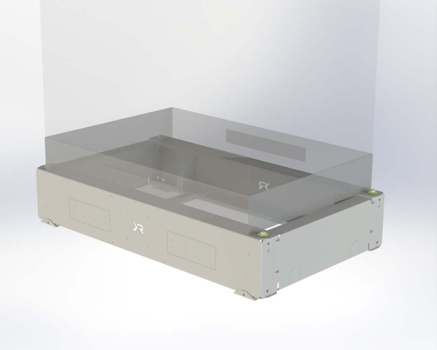 3D-render van ROEF onderconstructie voor WHES PowerCore G3 batterijopslagsysteem